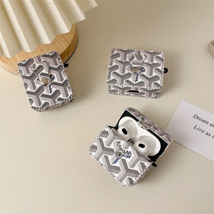 Goyard ゴヤールブランドエアーポッズpro2 4 3 2 max保護ケースairpods 4 pro2 3カバー 軽量 紛失防止 ゴヤールAirPods 3 4ブランドケース 携帯便利 ファッションメンズ向けAirPods 4/3/2/1ケースブランドかっこいい