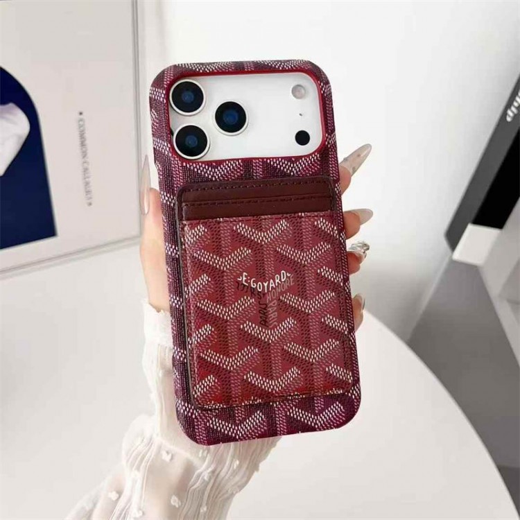 Goyard ゴヤールブランドアップル16+ 16 pro max 16e 14 15 17 pro airケース激安パロディiPhone 16 15 plus 16 17pro max airブランドスマホケースiPhone16 17 air 15pro max 16pro 13 12スマホカバー耐衝撃オシャレ