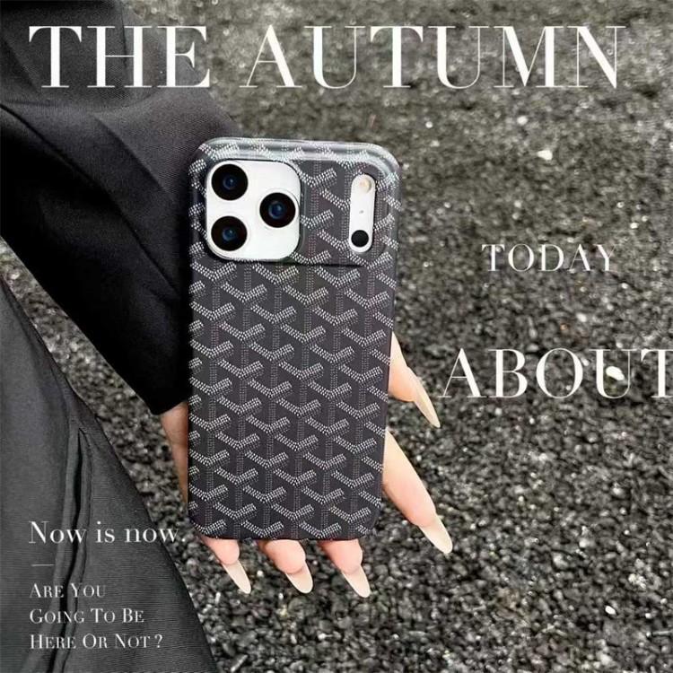 Goyard ゴヤールブランドiPhone16  17 pro 15 16pro max 16eケースメンズiPhone16 17 air 15pro max 16pro 13 12スマホカバー耐衝撃オシャレアップル17air 16e 15 pro max 16 plusケース全機種対応パロディ