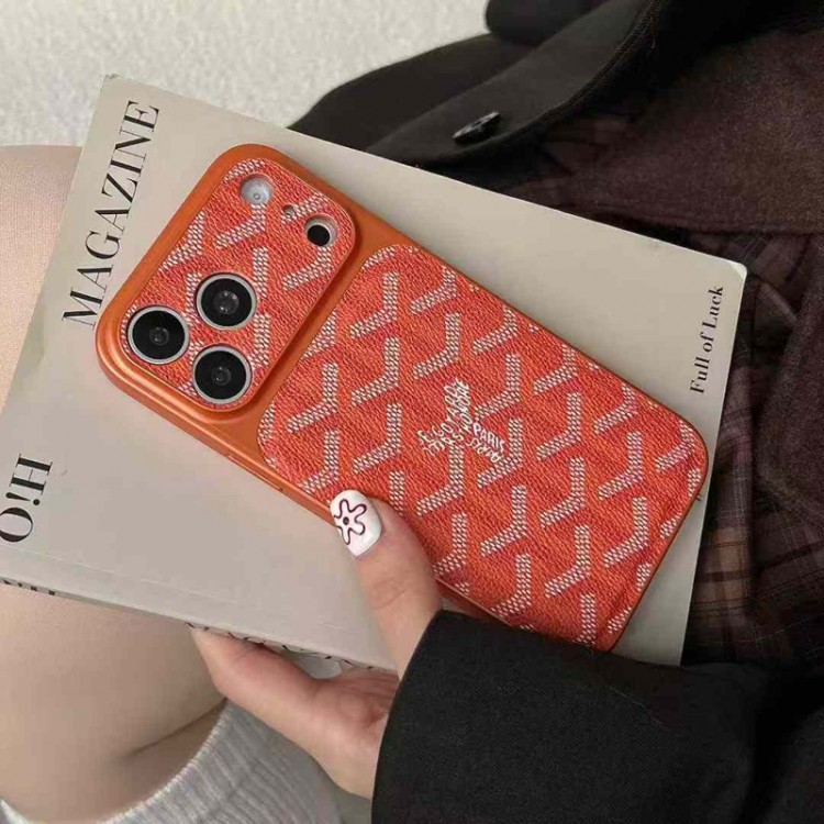 Goyard ゴヤールブランドiPhone air 16 17 pro 15 16pro max ケースメンズアイフォン16 pro max 17 AIR 15 14 16 plusハイブランドケース芸能人愛用するブランドアイフォン17 16 pro15 16 pro maxケースカバー