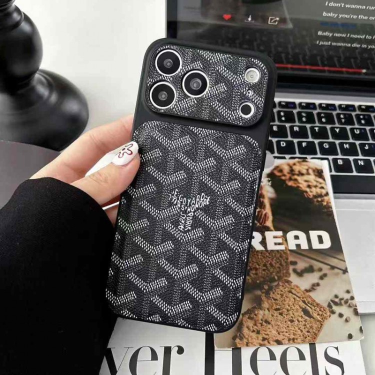 Goyard ゴヤールブランドiPhone air 16 17 pro 15 16pro max ケースメンズアイフォン16 pro max 17 AIR 15 14 16 plusハイブランドケース芸能人愛用するブランドアイフォン17 16 pro15 16 pro maxケースカバー