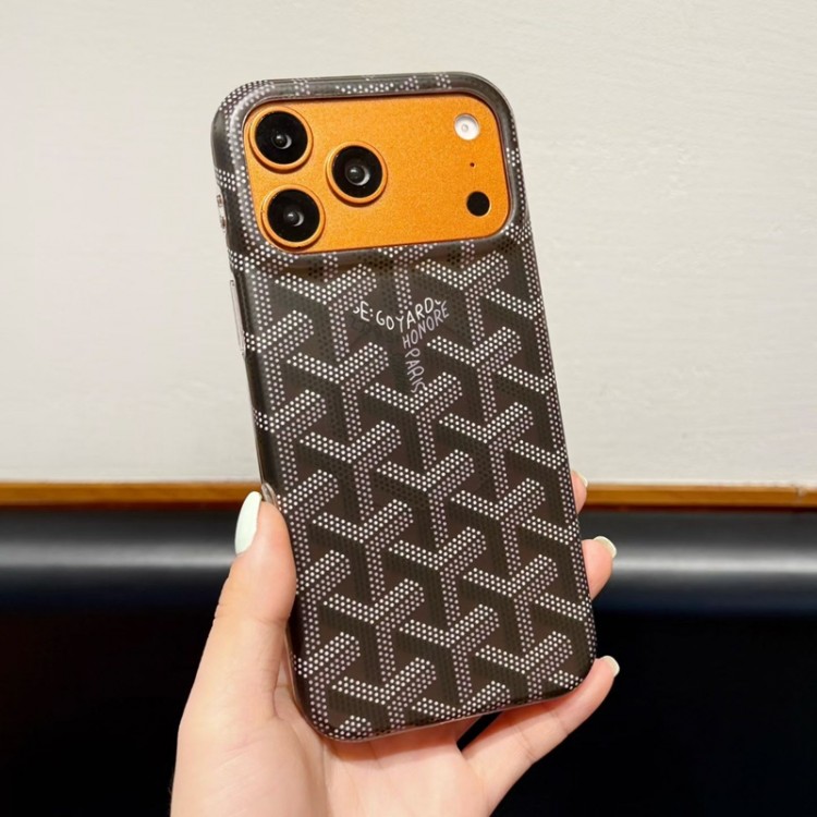 Goyard ゴヤールブランドiPhone 18pro air 16 17 pro 15 16pro max ケースメンズアイフォン16 18 pro max 17 AIR 15 14 16 plus 18ハイブランドケースiPhone 18 16 17 17e 15pro max 16pro スマホカバー耐衝撃オシャレ