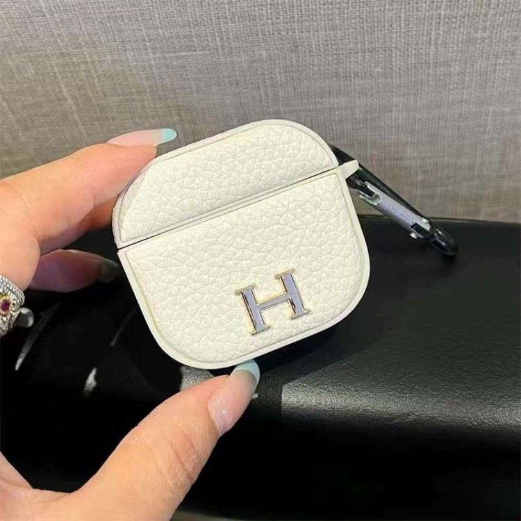 Hermes エルメスブランドエアーポッズpro2 4 3 2 max保護ケースairpods 4 pro2 3カバー 軽量 紛失防止メンズ向けAirPods 4/3/2/1ケースブランドかっこいいブランド若者オシャレエアーポッズ4 3 pro2/proケース耐衝撃