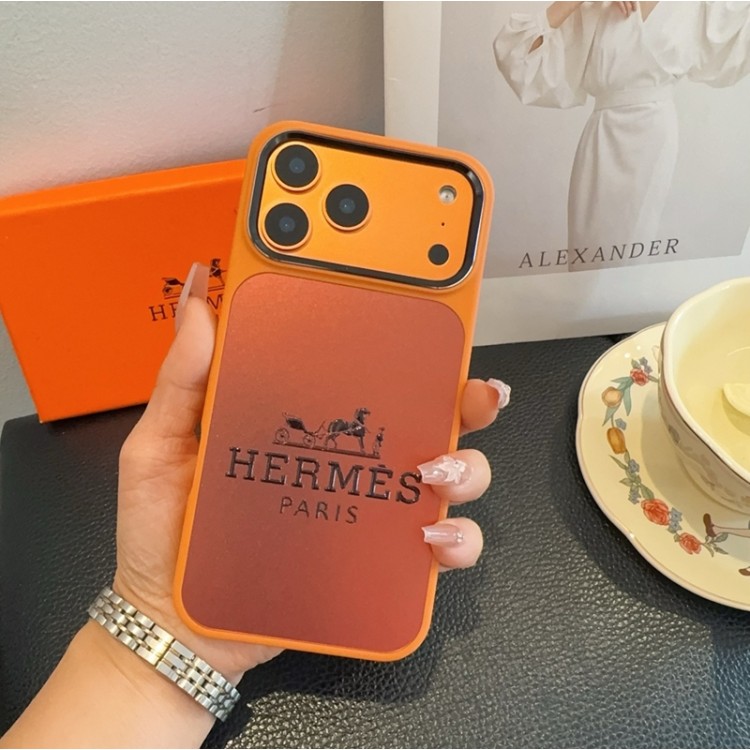 Hermes エルメスブランドiPhone air 16 17 pro 15 16pro max ケースメンズiPhone 16 15 plus 16 17pro max AirブランドスマホケースiPhone16 17 17e 15pro max 16pro 13 12スマホカバー耐衝撃オシャレ