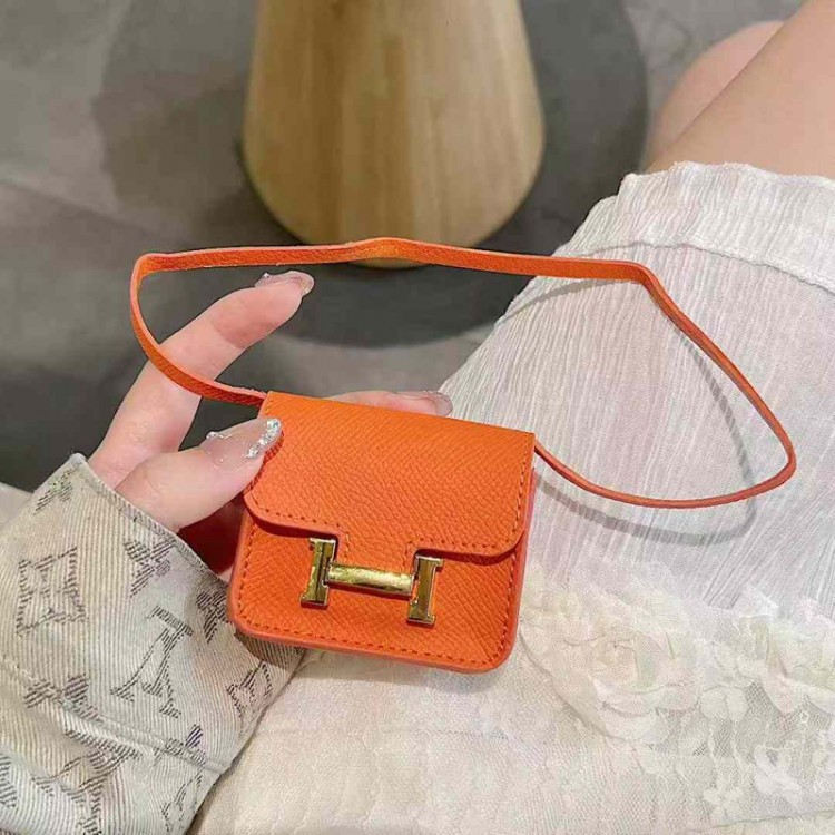 Hermes エルメスairpods ultra 4 pro3 pro2 3カバー 軽量 紛失防止かわいいエアーポッズ ultra/プロ3/4/3/2/1カバー 個性バッグ型のairpods ultra 4 pro2 pro3ケース ブランド 人気ブランドairpods 4 3/プロ2/ プロ3カバーパロディ