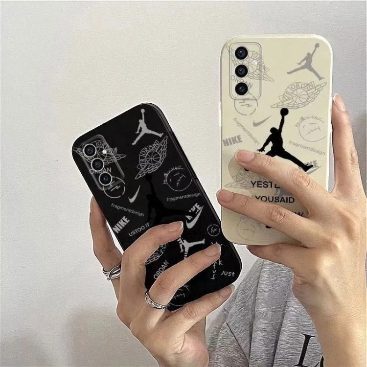 Jordan ジョーダンブランドGalaxy a54 a55 samsung s25 s24 ultra s23 plusケース薄型ファッションギャラクシーA53 a55 iphone Air 16 15 17 proブランドカバー耐衝撃ブランドサムスンa32 a23 a35ケース激安パロディgalaxy a55 a54 a53/a52ブランドスマホケース
