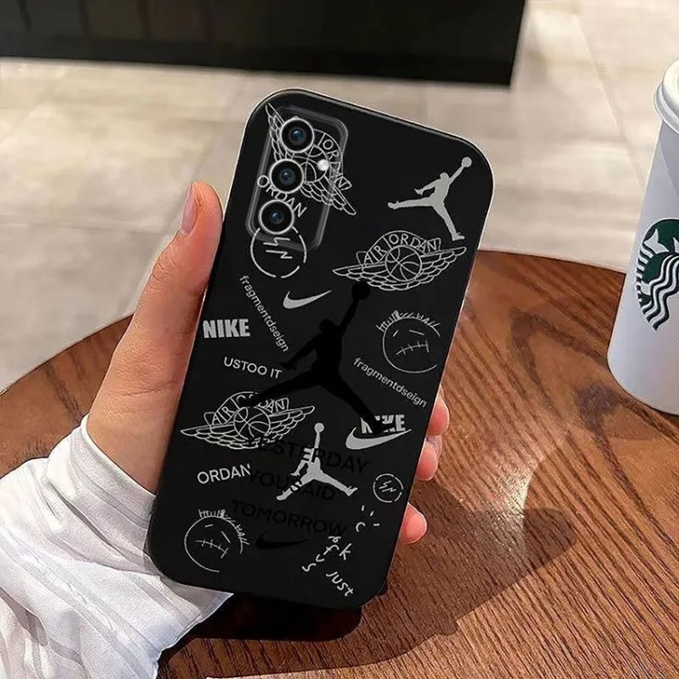 Jordan ジョーダンブランドGalaxy a54 a55 samsung s25 s24 ultra s23 plusケース薄型ファッションギャラクシーA53 a55 iphone Air 16 15 17 proブランドカバー耐衝撃ブランドサムスンa32 a23 a35ケース激安パロディgalaxy a55 a54 a53/a52ブランドスマホケース