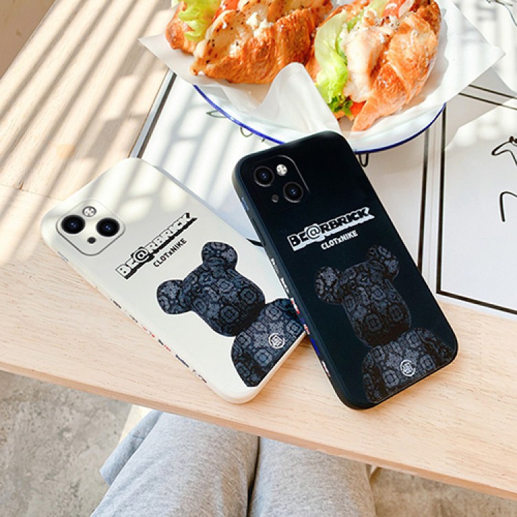 ブランド iphone 13Pro max/13Pro/13mini/13 ケース流行 bearbrick おしゃれ 熊柄 clot ナイキ コラボ アイフォン12pro max/11pro/12mini/se2カバー 全機種対応 galaxy s21+/galaxy s21 ultraケース サイド柄 かわいい Huawei スマホケース oppo 適応 ペア揃い