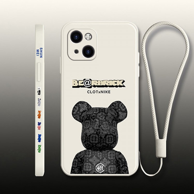 ブランド iphone 13Pro max/13Pro/13mini/13 ケース流行 bearbrick おしゃれ 熊柄 clot ナイキ コラボ アイフォン12pro max/11pro/12mini/se2カバー 全機種対応 galaxy s21+/galaxy s21 ultraケース サイド柄 かわいい Huawei スマホケース oppo 適応 ペア揃い