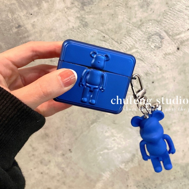 カウズ AirPods 3/pro保護カバーフィット 紛失なし ブランド kaws エアーポッズ1/2カバー立体人形柄 耐衝撃 おしゃれ 男女兼用 アップルイヤホンケース 人気  ファッション 男の子 レディース