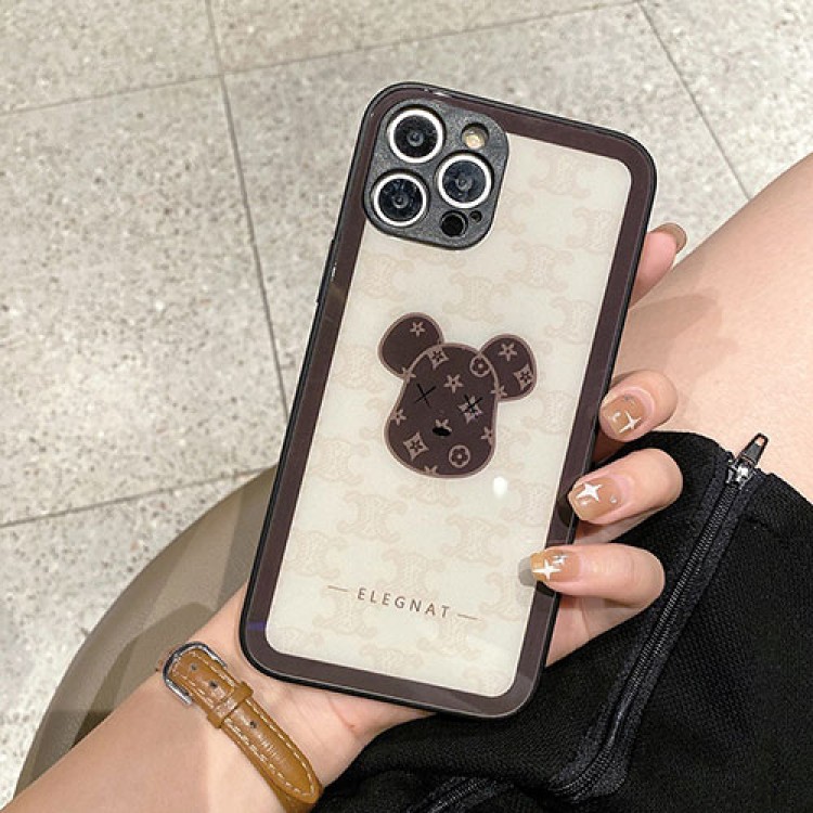 Lv ルイヴィトン Kaws カウズ CELINE セリーヌ ブランドアップル15+ 14proケース激安パロディiPhone 15pro max/14proスマホカバー耐衝撃オシャレ芸能人愛用するブランドアイフォン15 14 proケースカバー