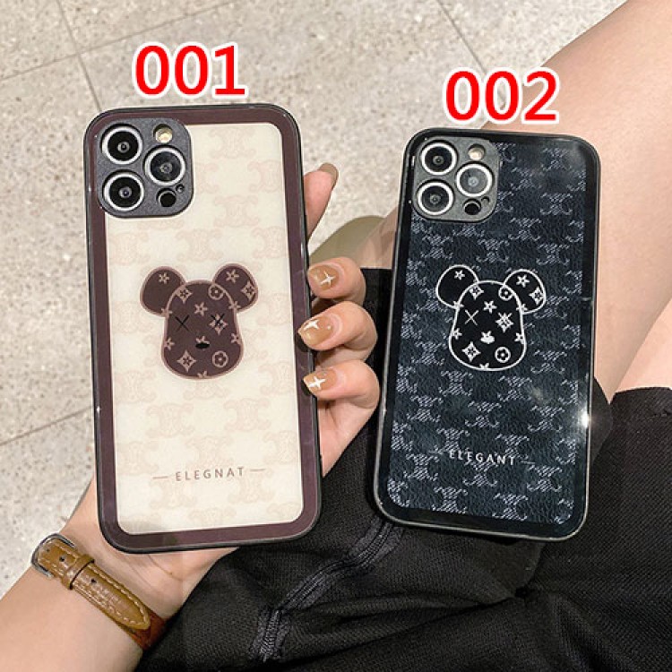 Lv ルイヴィトン Kaws カウズ CELINE セリーヌ ブランドアップル15+ 14proケース激安パロディiPhone 15pro max/14proスマホカバー耐衝撃オシャレ芸能人愛用するブランドアイフォン15 14 proケースカバー