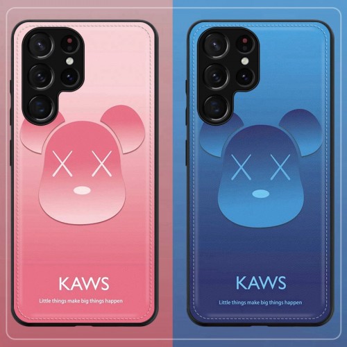 KAWS ギャラクシーS22/s22/s22ultra革カバー 簡約スタイル ハイブランドGalaxy S21/S21+/S21ultraケースカウズ 落下保護 スリム 放熱性よい galaxy s20u/note20ultra/s20+スマホケース 手入れ安い 男女兼用