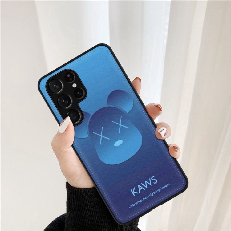 KAWS ギャラクシーS22/s22/s22ultra革カバー 簡約スタイル ハイブランドGalaxy S21/S21+/S21ultraケースカウズ 落下保護 スリム 放熱性よい galaxy s20u/note20ultra/s20+スマホケース 手入れ安い 男女兼用