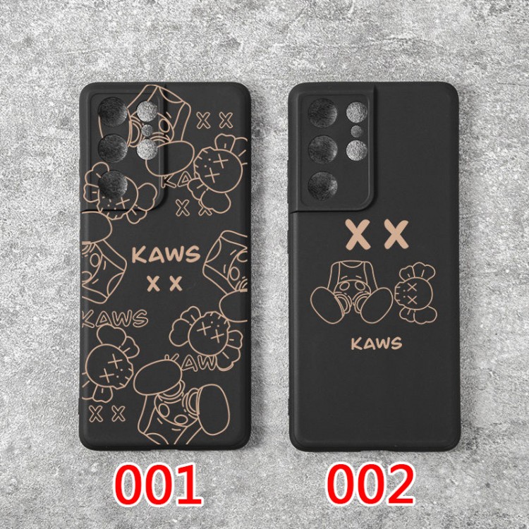 KAWS ブランド GALAXY S22/S22+/S22ultraスマホカバー マット調 質感 カウズ samsung s21/s21+/s21ultra保護ケース 個性プリント柄 galaxy note20/note20ultra/s20+全面カバー 落下防止 メンズ 指紋防止 レディース 激安