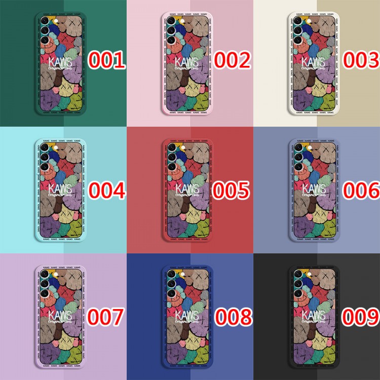 ブランド KAWS ギャラクシーS22ultraスマホケース カラフル  鮮やか カウズ GALAXY S22+カバー 個性プリント柄 Galaxy s22ケース 柔らかい 耐衝撃 メンズ レディース