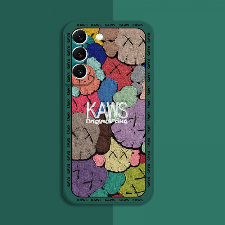 ブランド KAWS ギャラクシーS22ultraスマホケース カラフル  鮮やか カウズ GALAXY S22+カバー 個性プリント柄 Galaxy s22ケース 柔らかい 耐衝撃 メンズ レディース