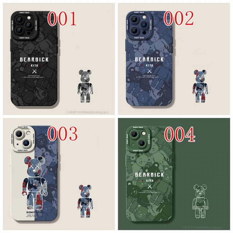 ベアブリック iPhone14pro/14plusケースブランド 衝撃吸収 bear brick アイフォン14pro max/14カバー 個性熊柄 iphone13mini/13pro/13pro maxケース 流行り iphone12Pro/12フルカバー 軽量 スリム 男女兼用