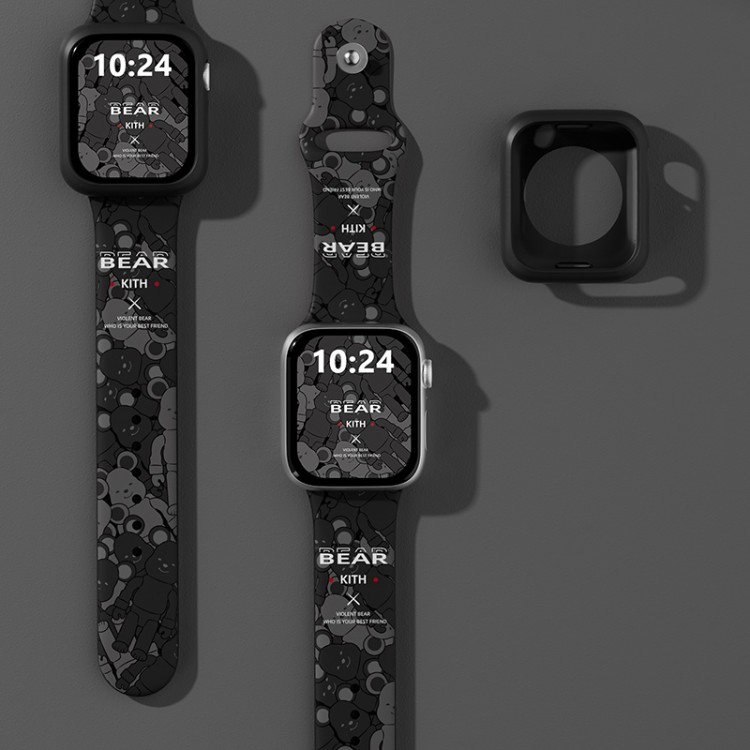 Kaws カウズ アップルウォッチ9/ultraブランドベスト高級感 Apple Watch se2/6/5/4/3/2/1ベルト 軽量 フィット 通気性ブランドiwatch 7バンド 丈夫Apple Watch ultra/8/7/6ブランドベルト 流行り