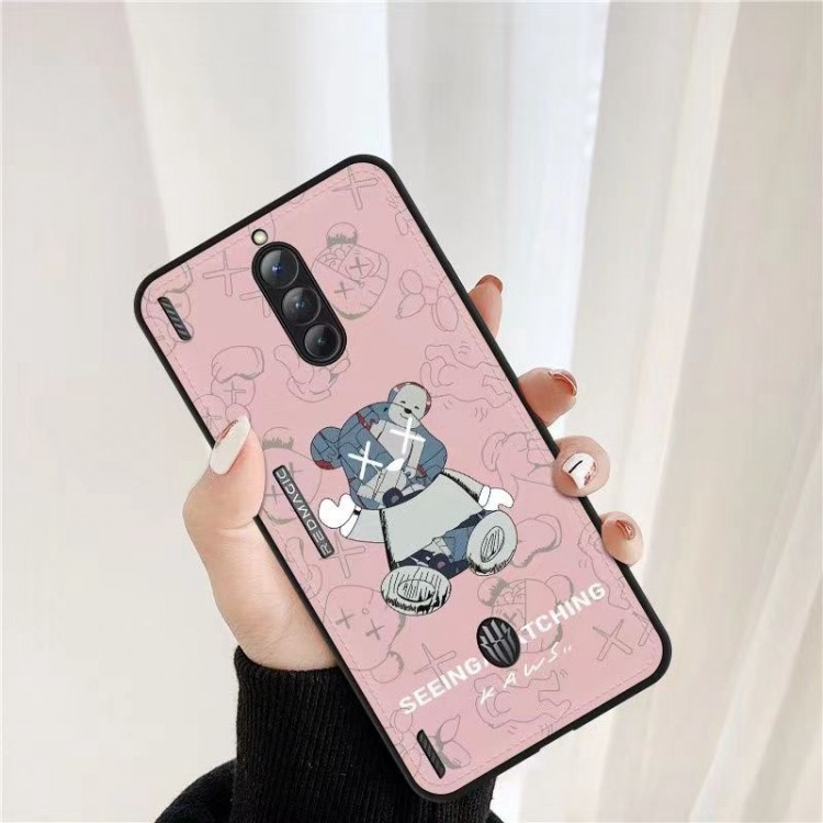 カウズ Galaxy S23+/S22ultra/A53/A54携帯カバー かわいい熊柄 オシャレ Kaws ブランド iPhone14Pro/13mini/12pro max/11ケース 全面保護 キズ防止 XPERIA 1V/5iii/10iv/5ivケース スリム 軽量 ファッション 放熱性よい