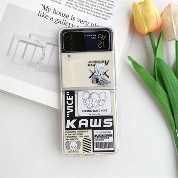 Kaws カウズGalaxy Z Flip6 5 4 3ブランドケースメンズかわいいsamsung z fold 5 4 flip5 4ケースカバー激安大人っぽい ギャラクシーz fold3/2 4 5ブランドスマホカバーブランド落下保護galaxy z flip3 4 5携帯カバーレディース