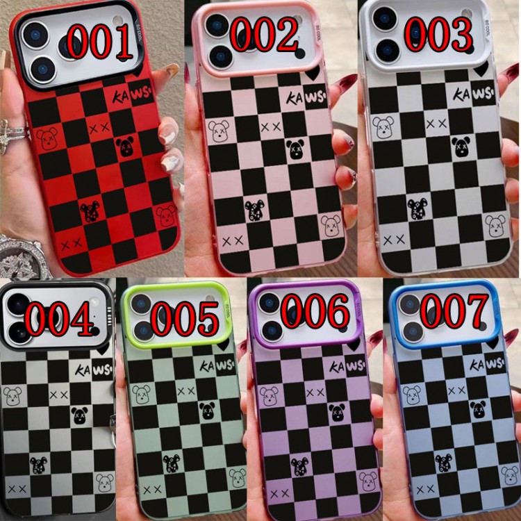 Kaws カウズiPhone 16 15 plus 16 17pro max Airブランドスマホケース芸能人愛用するブランドアイフォン17 16 pro15 16 pro maxケースカバーアップル AIR 17 16e 15 pro max 16 plusケース全機種対応パロディ
