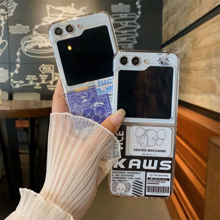 Kaws カウズGalaxy Z Flip 7 6 5 4 3ブランドケースメンズブランドギャラクシーz flip 7 6 4 5 fold6 5 4 3 7スマホカバースムーズブランドスマホケース男女兼用大人っぽい ギャラクシーz fold7 4 5 6ブランドスマホカバー