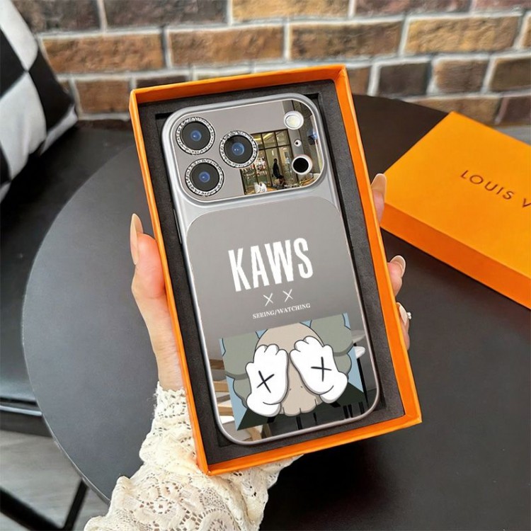 Kaws カウズiPhone 16 15 plus 16 17pro max Airブランドスマホケース芸能人愛用するブランドアイフォン17 16 pro15 16 pro maxケースカバーアップル AIR 17 16e 15 pro max 16 plusケース全機種対応パロディ