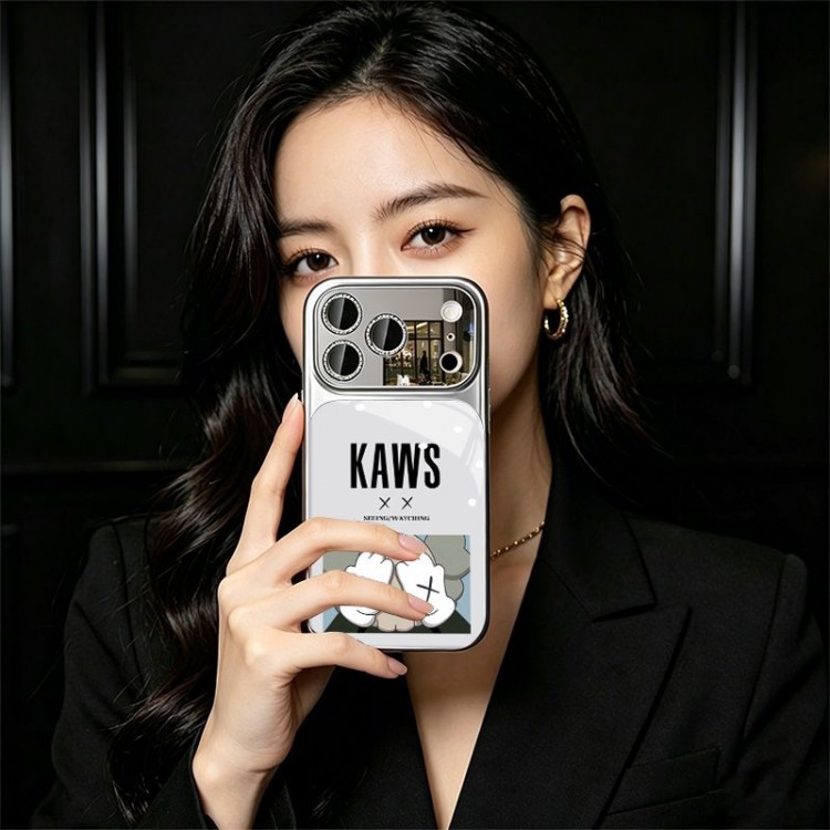 Kaws カウズブランドiPhone air 16 17 pro 15 16pro max ケースメンズブランドアップル16+ 16 pro max 16e 14 15 17 pro air 17eケース激安パロディブランドアイフォン16 pro max Air 17 15plus 16プロマックスマホカバー男女兼用