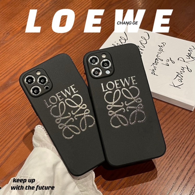 ブランド loewe アイフォン13/13pro/13pro max携帯カバー 個性 ブラック クール ロエベ iphone12Pro/12pro max/12ケース ラバー印刷 剥がれにくい ロエベ iphone11pro/11pro max/11カバー ソフト素材 耐衝撃 キズ防止 メンズ レディース