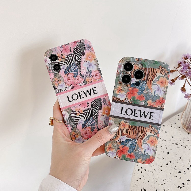 LOEWE 元気 iPhone13pro max 14 スマホカバー 動物と森の柄 ロエベ アイフォン13Pro/13ケース 耐衝撃 iphone12proカバー レンズ保護 IPHONE11pro max/11スマホケース 軽量 ジャケット型 高品質 オシャレ 男女兼用