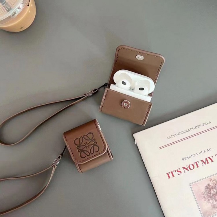 ブランドロエベエアーポッズpro2保護ケースairpods proカバー 軽量 紛失防止AirPods 3ブランドケース 携帯便利 ファッションブランドairpods 3/プロカバーパロディ