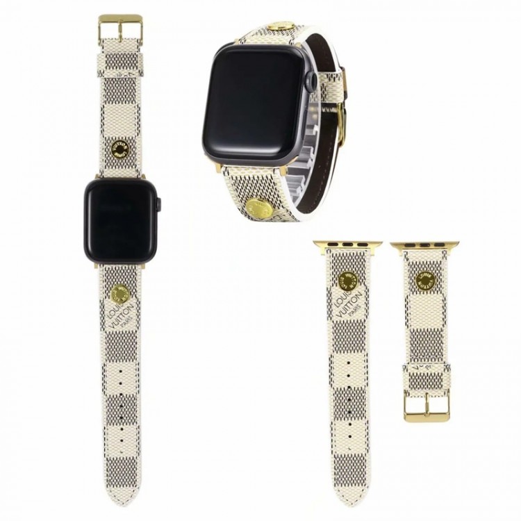 Lv ルイヴィトン アップルウォッチ ultra 49mm 9 8ブランドベスト高級感 Apple Watch9 8 7  se2/6/5/4/3/2/1ベルト 軽量 フィット 通気性ハイブランドアップルウォッチ9 8/se2革ベルト 耐久性男性向けアップルウオッチ se2/7 8 9 スポーツベルト 上質