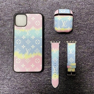 LV アイフォン13pro max/12pro/11/SE3/XS/8P/7スマホケース 上質レザー 耐衝撃 ブランド ルイヴィトン AIRPODS 3/pro/2/1収納カバー 高品質 フィット APPLE WATCH 7/6/5/4/3/2/1 交換バンド 耐久性 贅沢感 メンズ レディース