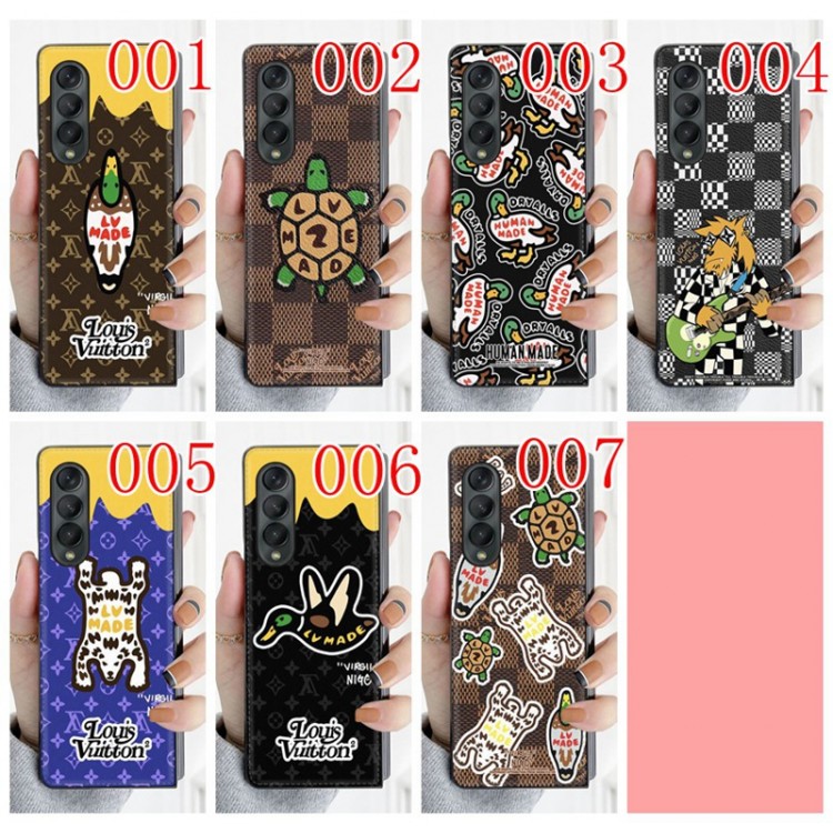 ルイヴィトン Galaxy Z Fold3スマホケース 個性 動物プリント柄 louis vuitton ギャラクシー Z Foldカバー 高品質 落下保護 Samsung z fold3ケース 汚れにくい フィット 通気性 メンズ レディース