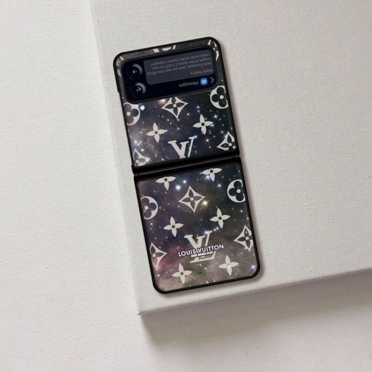 louis vuitton ギャラクシーゼットフリップ4ケースブランド 韓国 オシャレ ルイヴィトン GALAXY Z Flip3ケース 革 耐久性 人気 galaxy z flip4スマホカバー 保護 耐衝撃 スリム 激安