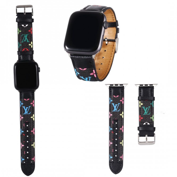 LOUIS VUITTON アップルウォッチ 8/7 9 ultra 2 バンド パーチワーク仕様 ルイヴィトン APPLE WATCH SE2 ベルト 高品質レザー 耐久性 ハイブランド iwatch 6/se 交換バンド 人気 フィット サイズ調整 38ｍｍ～45ｍｍ