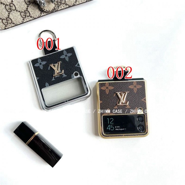 Louis Vuitton ハイブランド GALAXY Z FLIP4 5Gケース 耐衝撃 贅沢ロゴ ルイヴィトン Galaxy Z Flip3 保護カバー 枠 電気加工 ギャラクシーz flip4/flip3/flipケース 軽量 フィット 放熱性よい 定番モノグラム 男女兼用