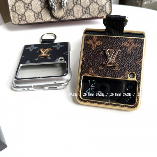 Louis Vuitton ハイブランド GALAXY Z FLIP4 5Gケース 耐衝撃 贅沢ロゴ ルイヴィトン Galaxy Z Flip3 保護カバー 枠 電気加工 ギャラクシーz flip4/flip3/flipケース 軽量 フィット 放熱性よい 定番モノグラム 男女兼用