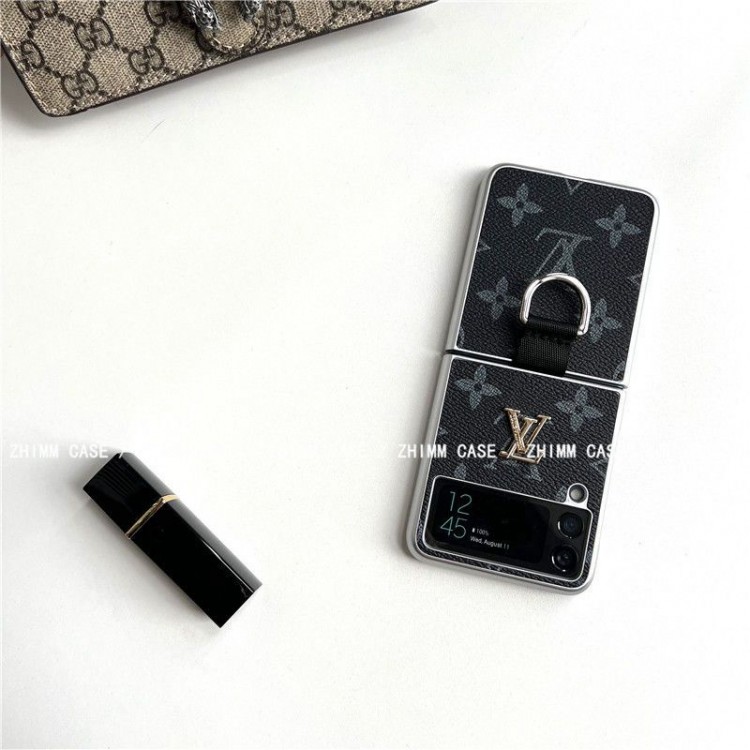 Louis Vuitton ハイブランド GALAXY Z FLIP4 5Gケース 耐衝撃 贅沢ロゴ ルイヴィトン Galaxy Z Flip3 保護カバー 枠 電気加工 ギャラクシーz flip4/flip3/flipケース 軽量 フィット 放熱性よい 定番モノグラム 男女兼用