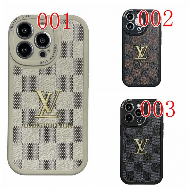 ルイヴィトン ダミエの柄 iPhone14proケース ブランド  華奢 メンズ LOUIS VUITTON アイフォン14plus/14Pro maxソフトケース 着脱安い iphone14/13pro/13pro max携帯カバー 衝撃保護 おしゃれ iPhone13/12Promax/12proケース レンズカバー 軽量