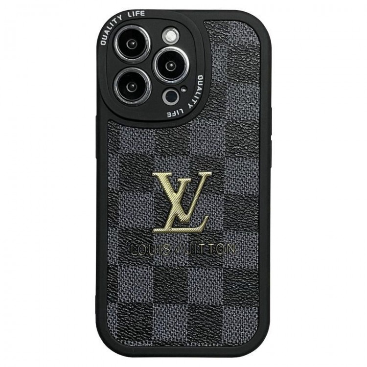 ルイヴィトン ダミエの柄 iPhone14proケース ブランド  華奢 メンズ LOUIS VUITTON アイフォン14plus/14Pro maxソフトケース 着脱安い iphone14/13pro/13pro max携帯カバー 衝撃保護 おしゃれ iPhone13/12Promax/12proケース レンズカバー 軽量