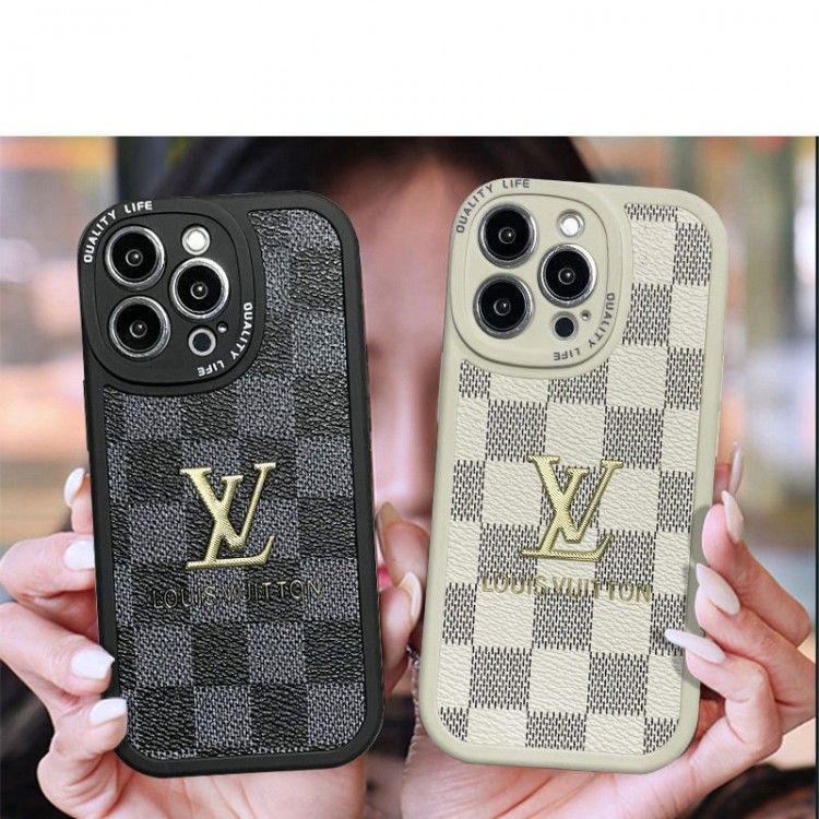 ルイヴィトン ダミエの柄 iPhone14proケース ブランド  華奢 メンズ LOUIS VUITTON アイフォン14plus/14Pro maxソフトケース 着脱安い iphone14/13pro/13pro max携帯カバー 衝撃保護 おしゃれ iPhone13/12Promax/12proケース レンズカバー 軽量