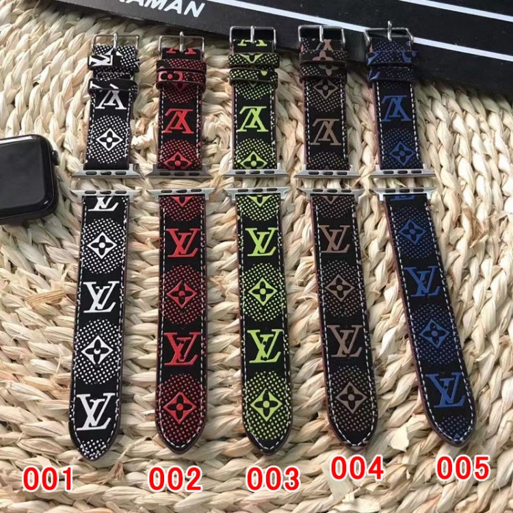 Lv ルイヴィトン アップルウォッチ9 8 7 ultraブランドベスト高級感 Apple Watch se2/6/5/4/3/2/1ベルト 軽量 フィット 通気性ハイブランドアップルウォッチ 8/se2革ベルト 耐久性男性向けアップルウオッチ se2/7 スポーツベルト 上質