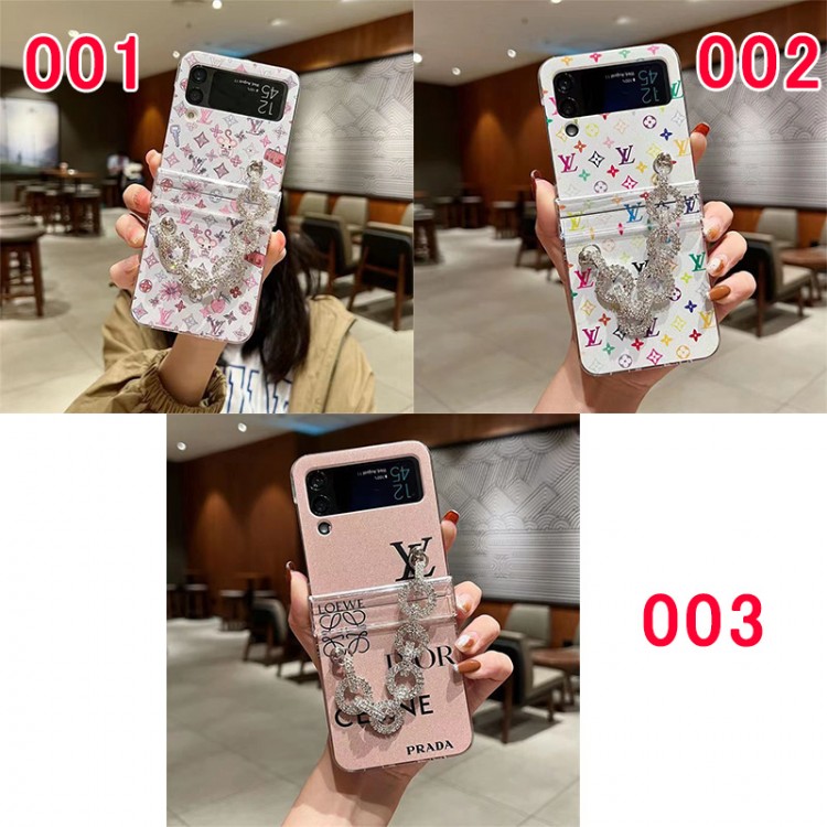 LV/ルイヴィトン Galaxy Z Flip4 5スマホケース PCハードカバー Samsung z flip3 4 5スマホカバー 精緻 チェーンハンドル ブランド ギャラクシー z flip4 5ケース 人気モノグラム柄 華やか ファッション 落下防止 メンズ レディース愛用