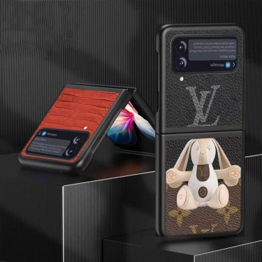 ルイヴィトン Galaxy Z Flip4スマホケース ビジネス レザー紋 ブランド LV ギャラクシーz flip3カバー かわいい 兎柄 galaxy z flip4スマホカバー 滑り止め ファッション 男女兼用 スムーズ