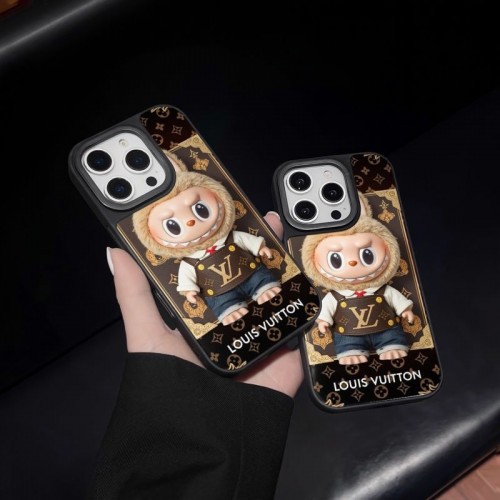 Lv ルイヴィトンブランドiPhone16  17 pro 15 16pro max 16eケースメンズ LABUBU アイフォン16 pro max 17 air 15 14 16 plusハイブランドケースブランドアイフォン16 pro max  17 15plus 16プロマックスマホカバー男女兼用