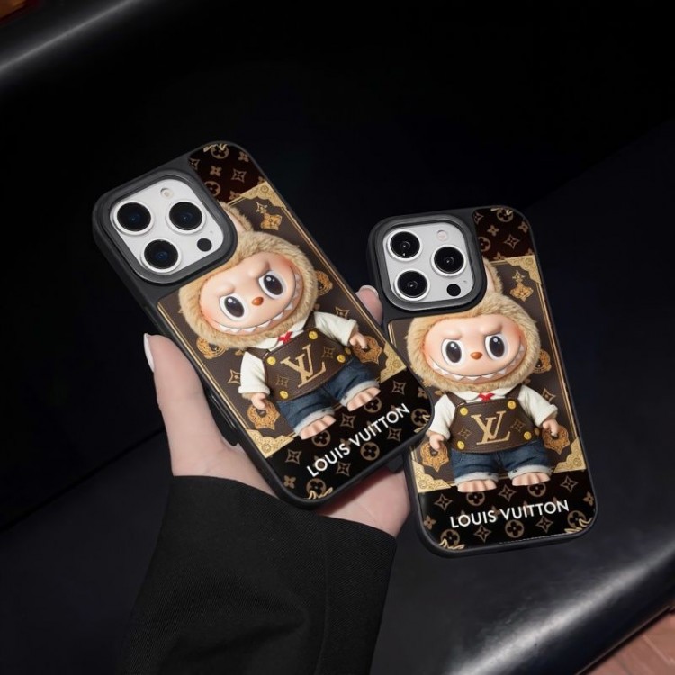 Lv ルイヴィトンブランドiPhone16  17 pro 15 16pro max 16eケースメンズ LABUBU アイフォン16 pro max 17 air 15 14 16 plusハイブランドケースブランドアイフォン16 pro max  17 15plus 16プロマックスマホカバー男女兼用