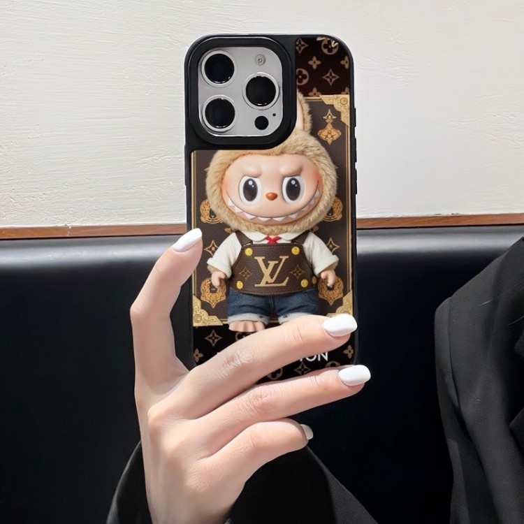 Lv ルイヴィトンブランドiPhone16  17 pro 15 16pro max 16eケースメンズ LABUBU アイフォン16 pro max 17 air 15 14 16 plusハイブランドケースブランドアイフォン16 pro max  17 15plus 16プロマックスマホカバー男女兼用