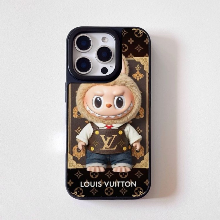 Lv ルイヴィトンブランドiPhone16  17 pro 15 16pro max 16eケースメンズ LABUBU アイフォン16 pro max 17 air 15 14 16 plusハイブランドケースブランドアイフォン16 pro max  17 15plus 16プロマックスマホカバー男女兼用